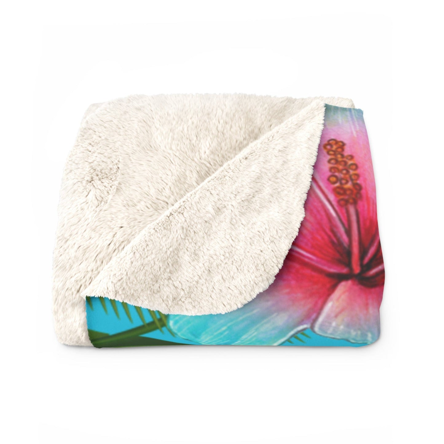 Hawaii State of Mind Sherpa Fleece Blanket