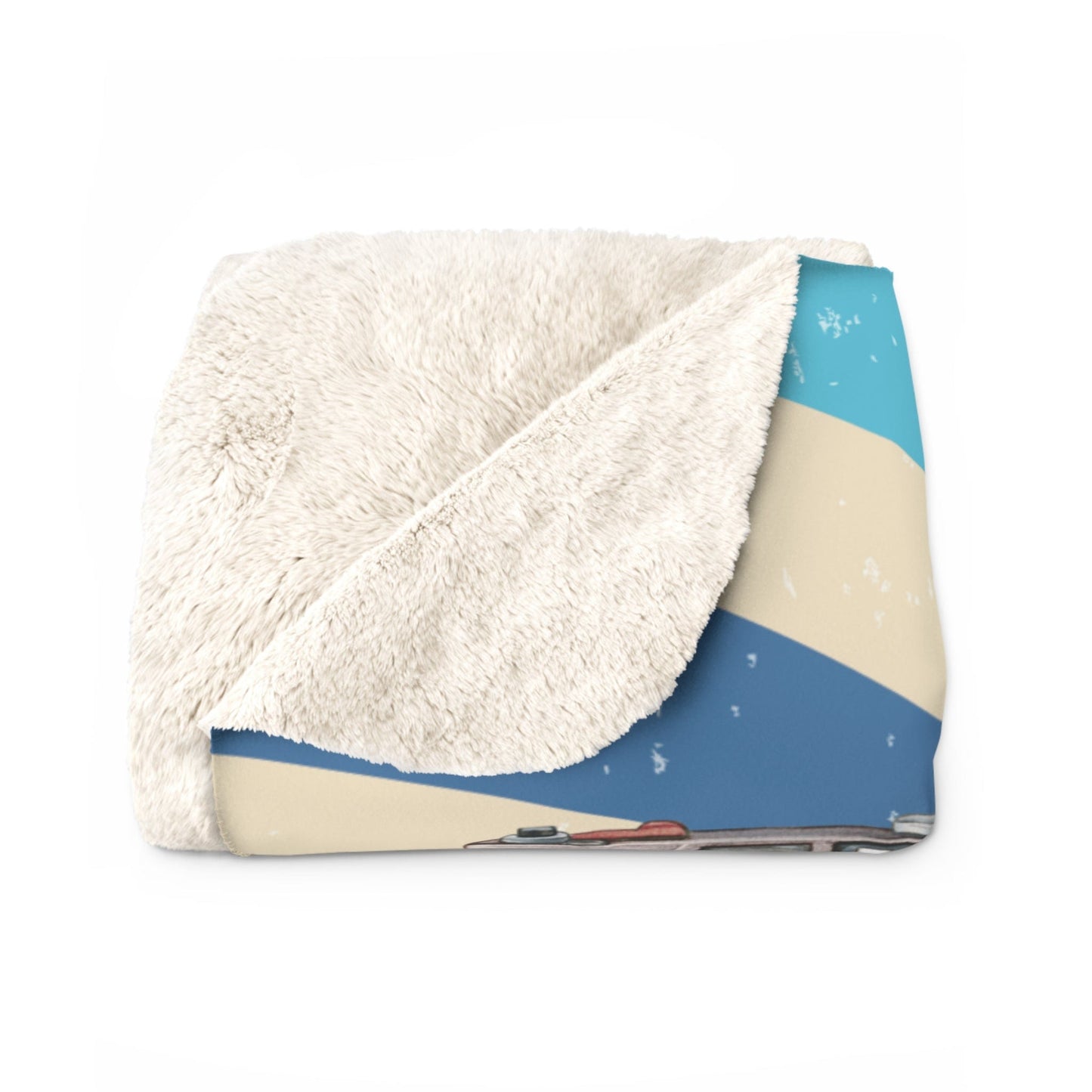 Good Old Days Sherpa Fleece Blanket