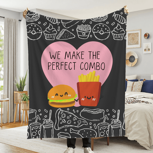 Perfect Combo Velveteen Plush Blanket