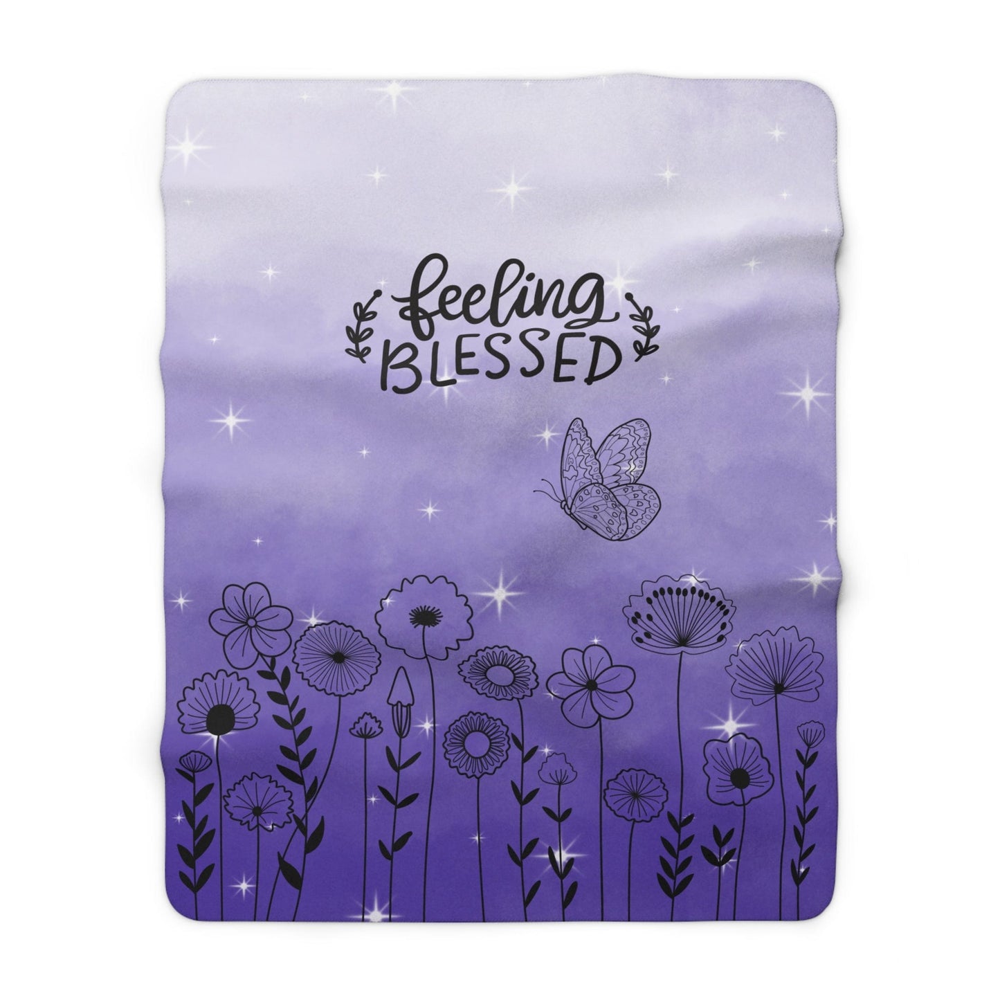 Feeling Blessed Sherpa Fleece Blanket