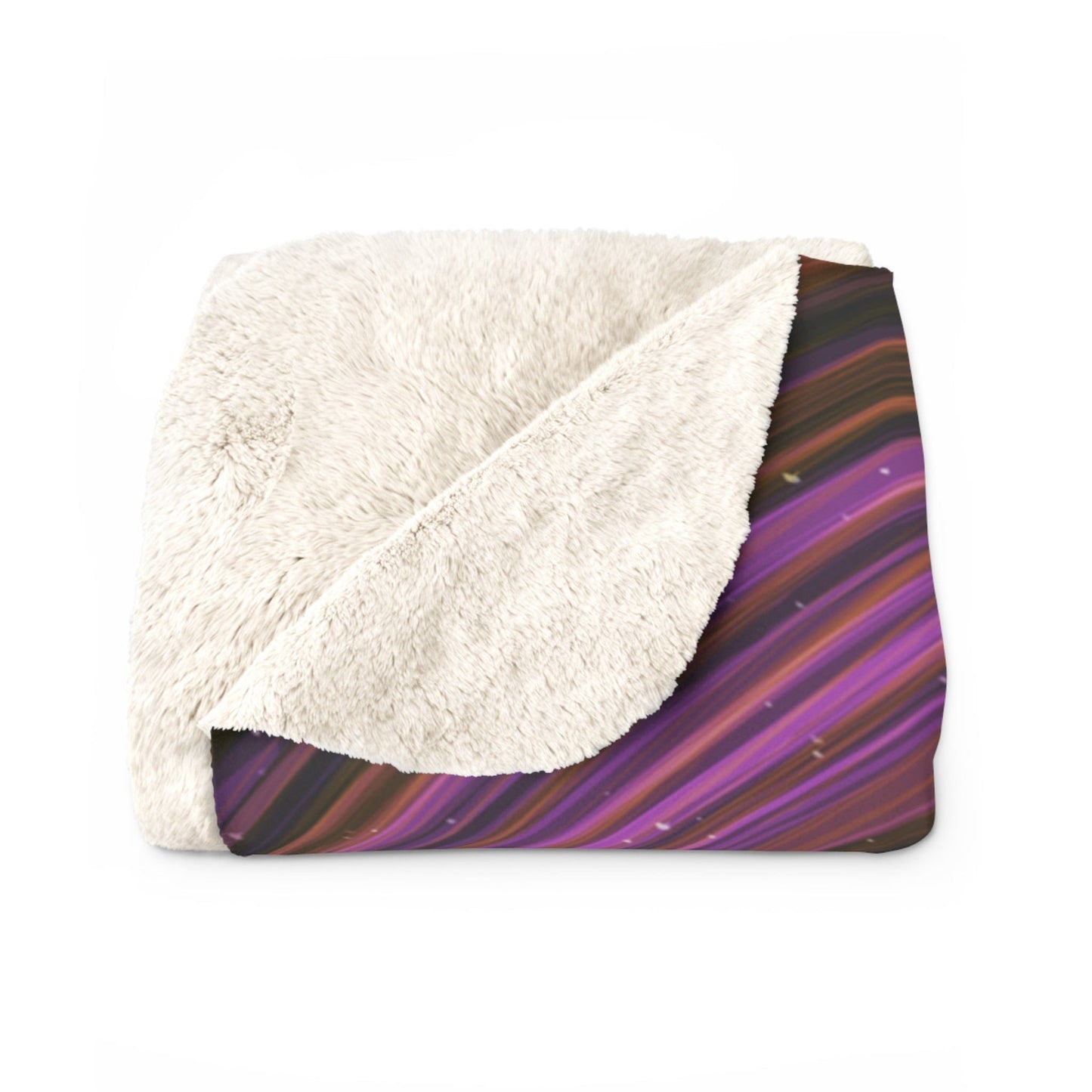 Meditate Garden Sherpa Fleece Blanket