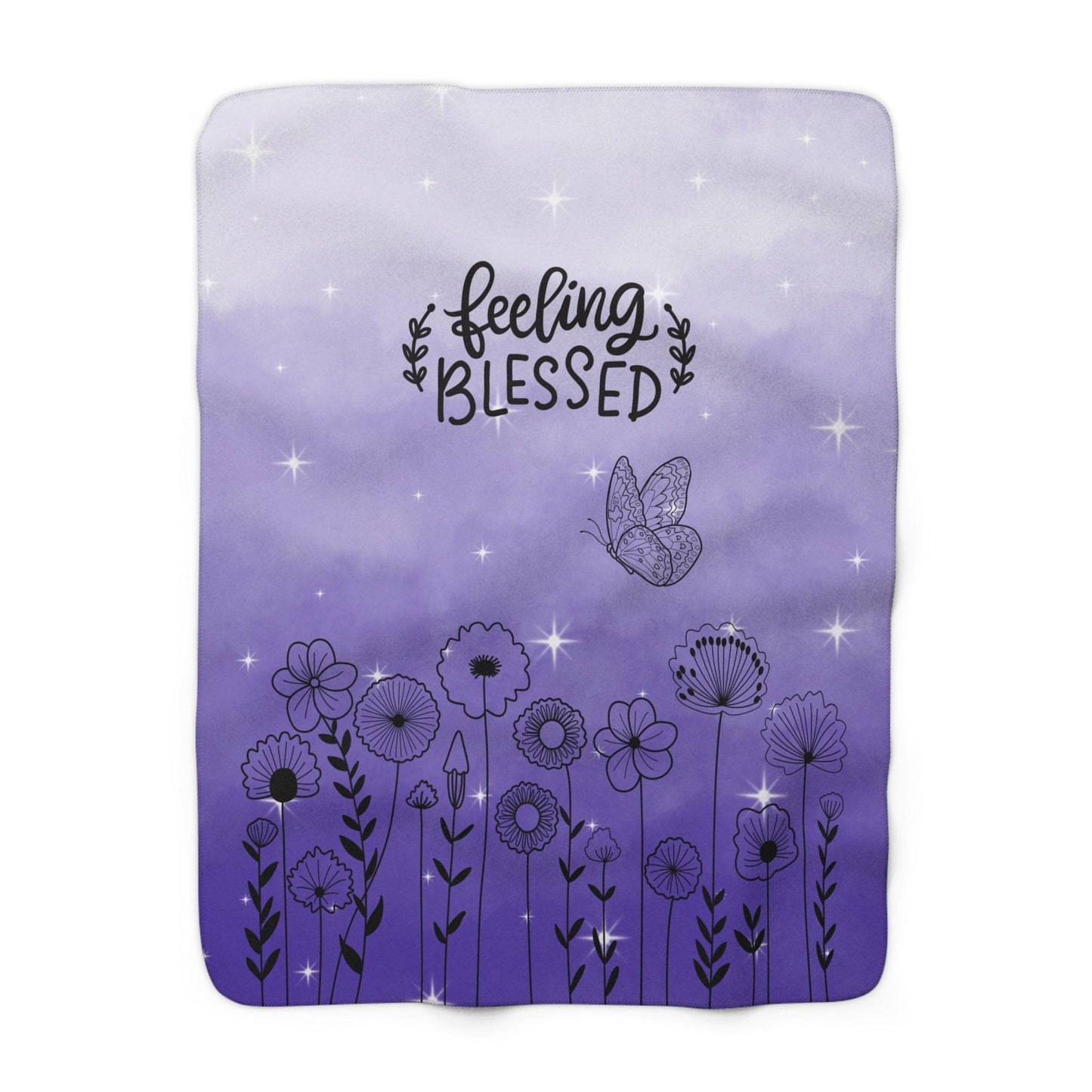 Feeling Blessed Sherpa Fleece Blanket