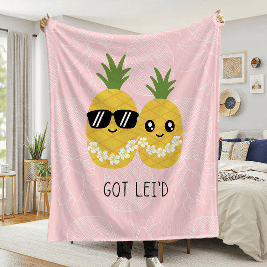 Got Lei'd Velveteen Plush Blanket