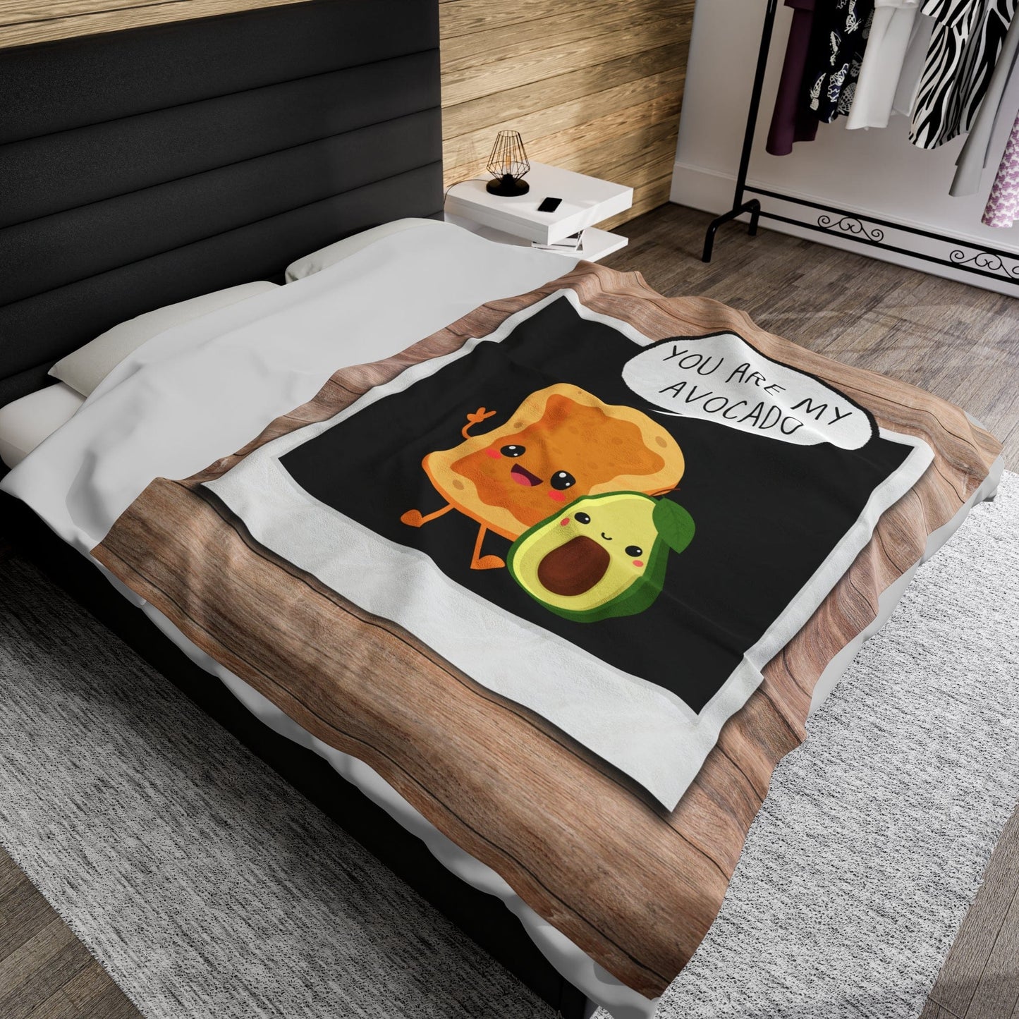 You Are My Avocado Velveteen Plush Blanket