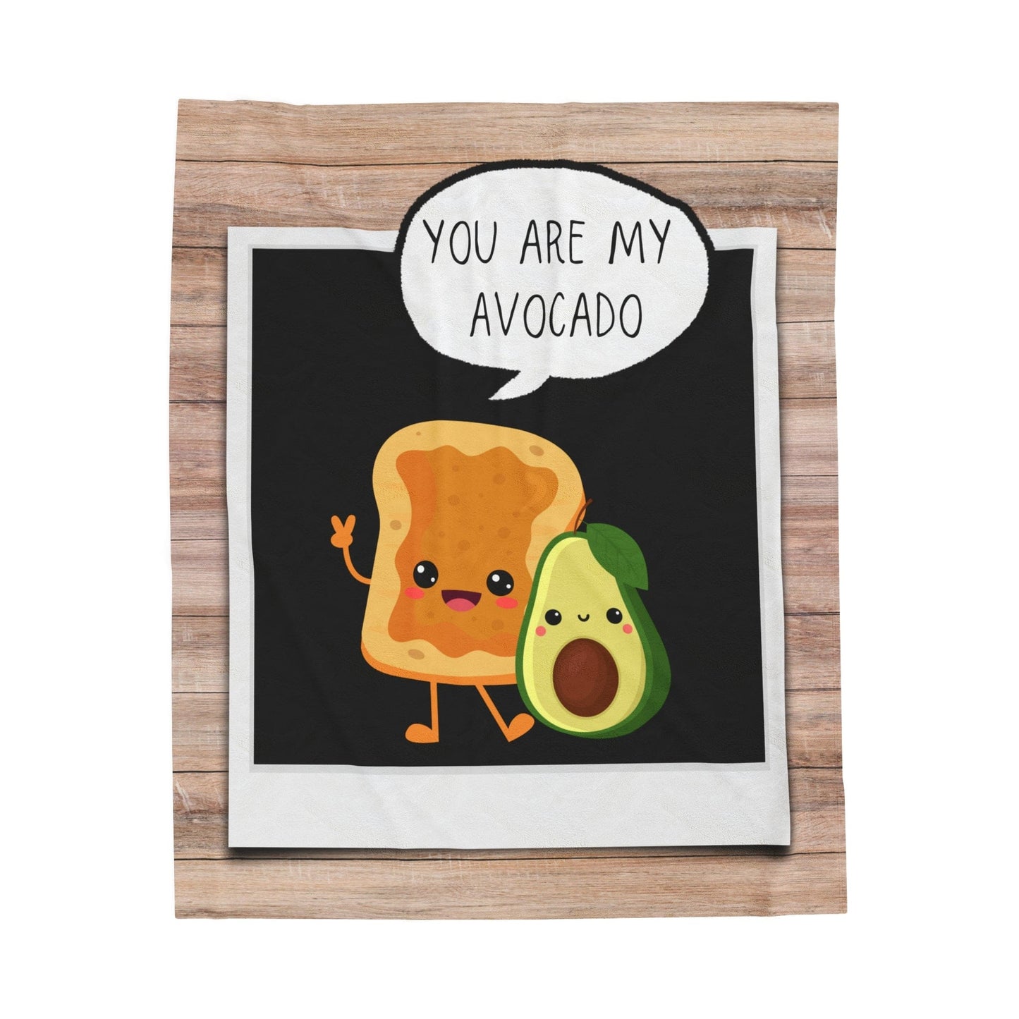 You Are My Avocado Velveteen Plush Blanket