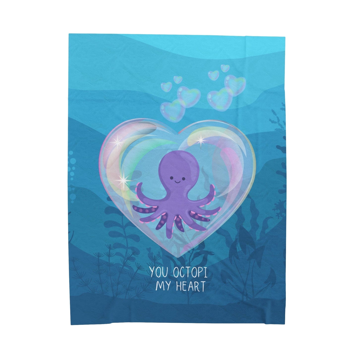 You Octopi My Heart Velveteen Plush Blanket