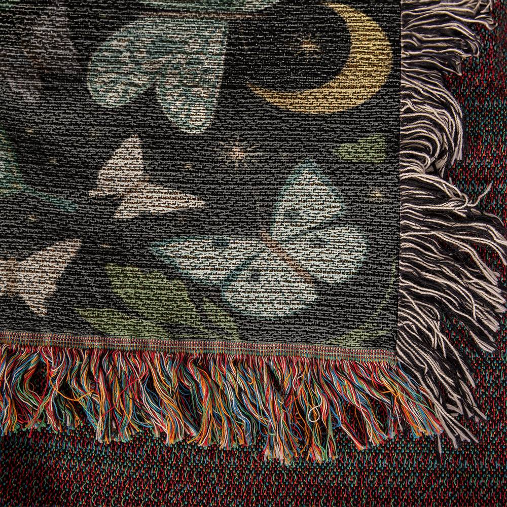 Butterfly Garden Woven Blanket