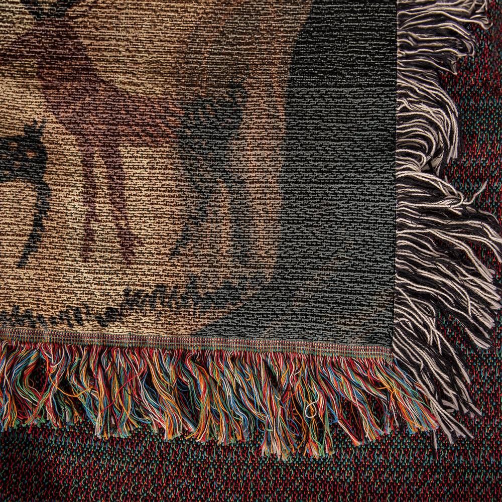 Cave Painting Woven Blanket