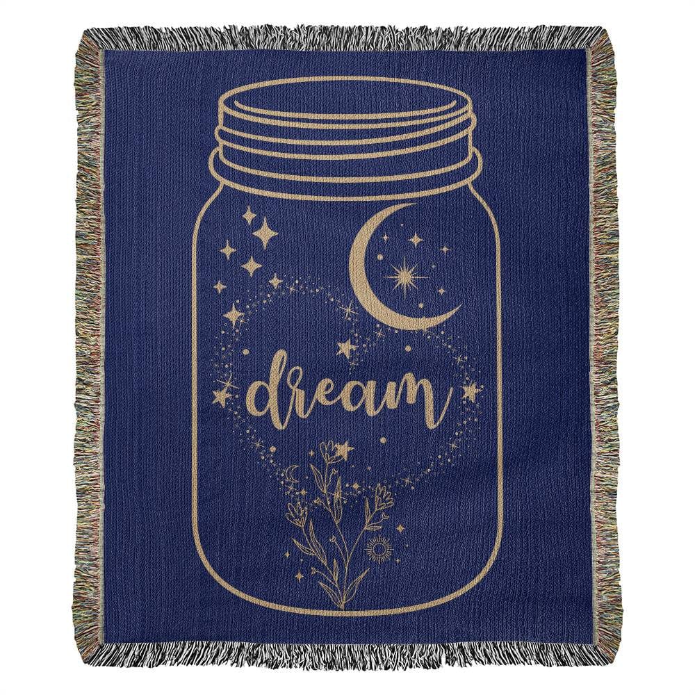 Dream Mason Jar Woven Blanket