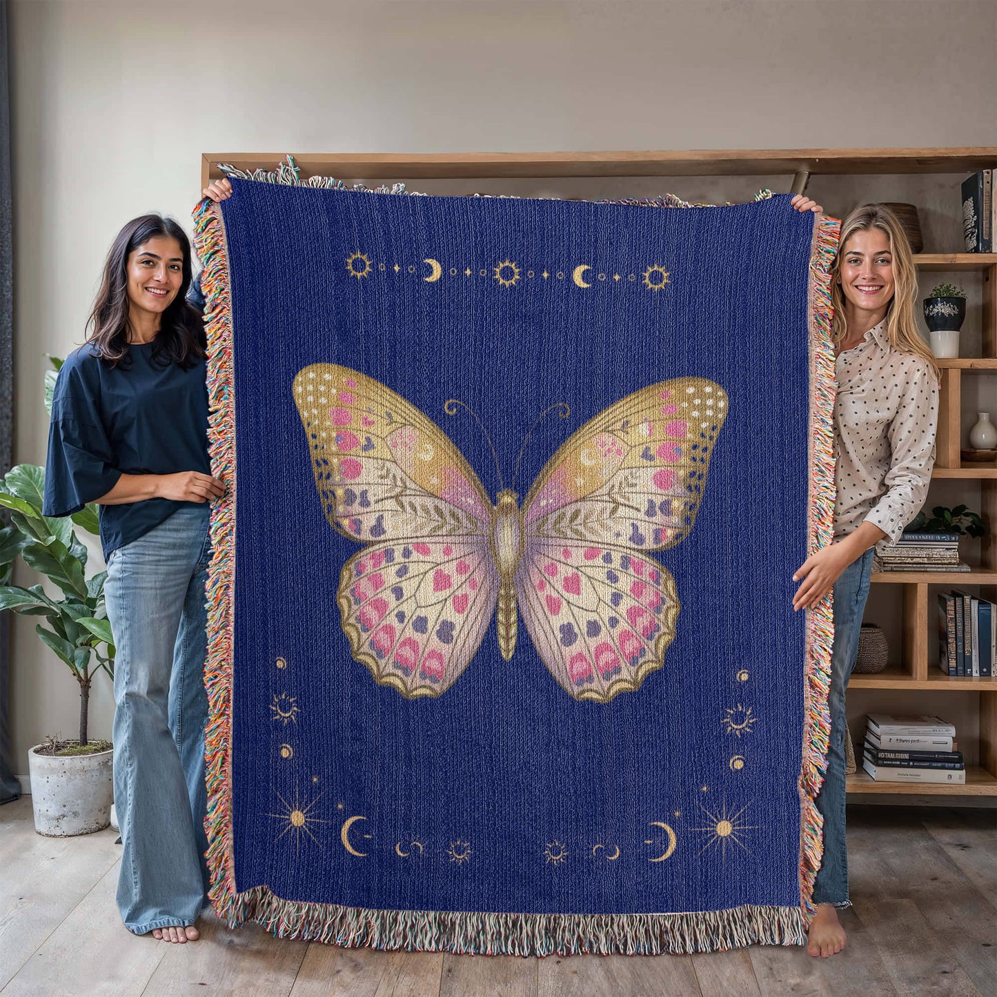 Dreamy Butterfly Woven Blanket